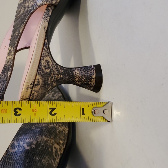 Donald Pliner Couture Munir Slingback Leather Python Pumps Size 7.5M NWOT'S - Picture 6 of 12